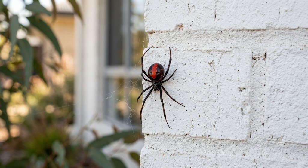 spider on wall of new home in Mernda